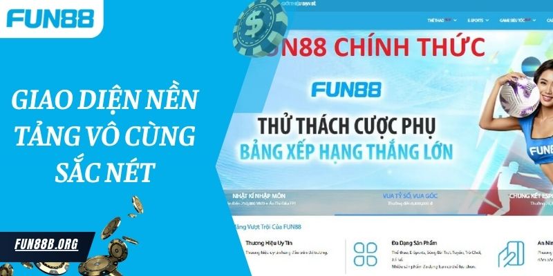 Giao diện nền tảng vô cùng sắc nét